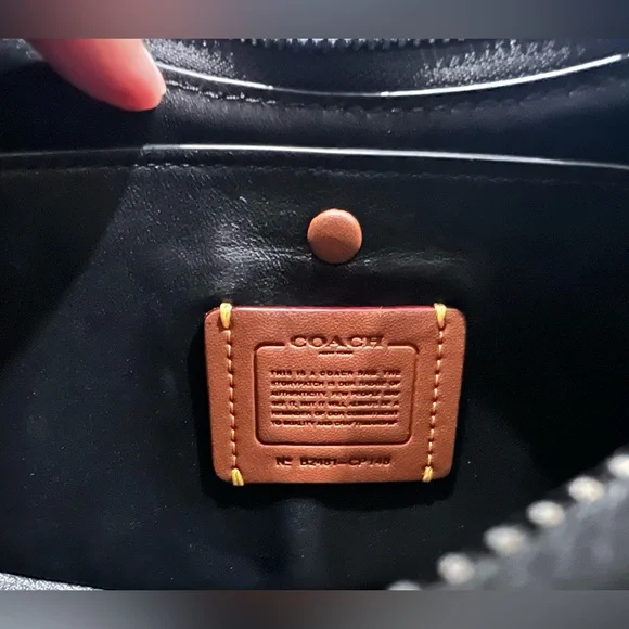 Coach Mira Quilted Leather Shoulder Crossbody Bag In Black - Picture 11 of 11